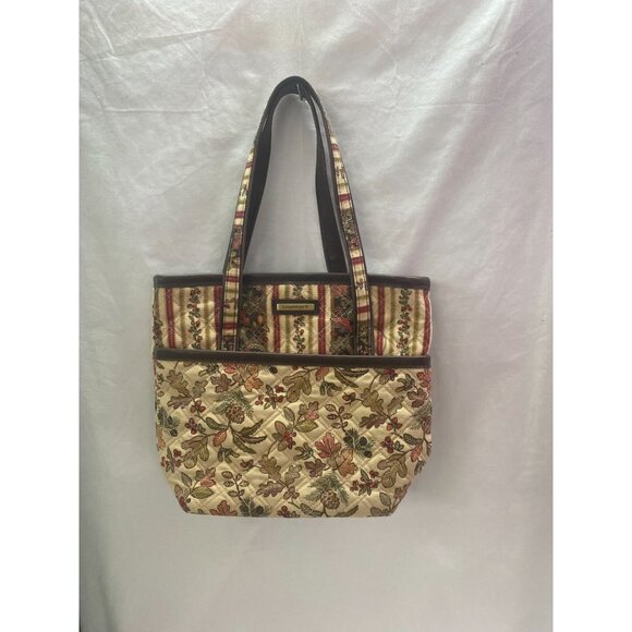 Longaberger Autumn Quilted Tote Bag with Double Handles - Picture 1 of 6